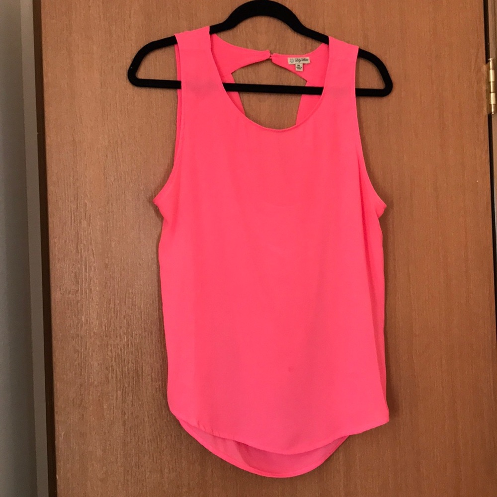 High neck Lily White tank top